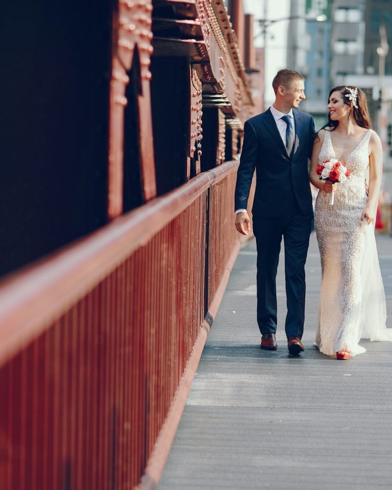 Wedding in a city